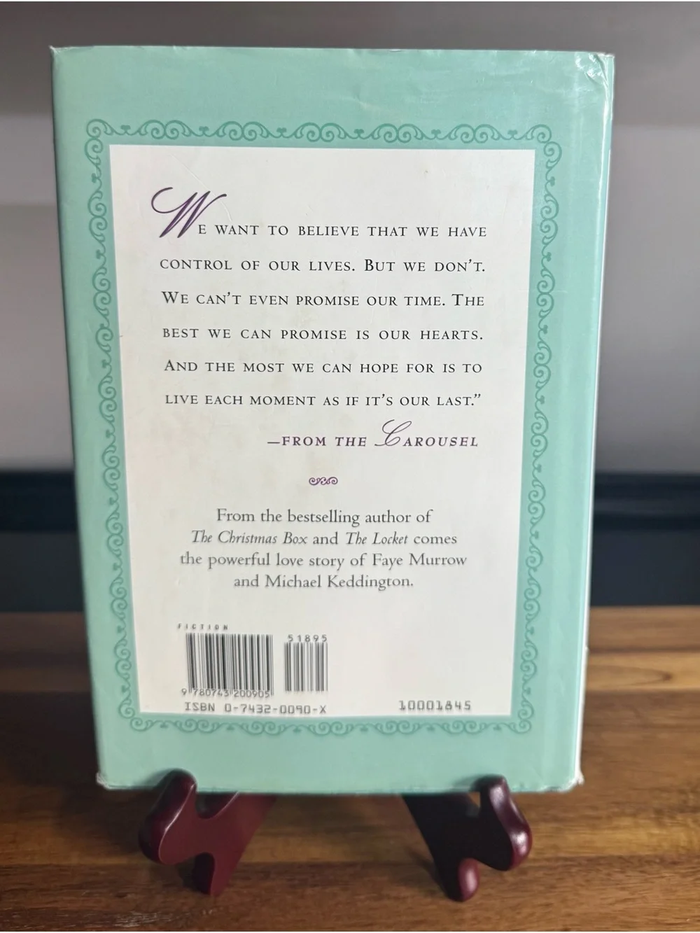 The Carousel by Paul Evans — Large Print Notebook in Mint Green